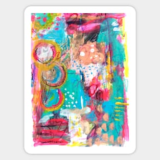 Expressive Abstract Fun Sticker